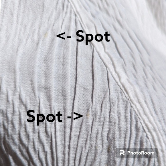 Classiques Entier White Mandarin Collar V Neck Blouse in Women's 16W - Picture 8 of 10